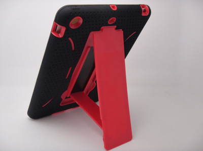 iPadmini2通用點(diǎn)點(diǎn)紋支架機(jī)器人二合一手機(jī)殼保護(hù)套 創(chuàng)意與實(shí)用的完美結(jié)合